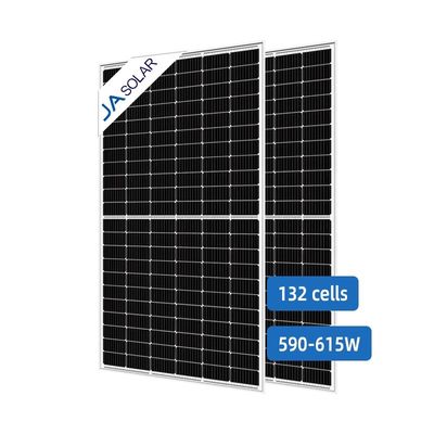 JA Solar 590-615W Tendencia Paneles solares de doble vidrio de energía solar de media célula Panel solar bifacial
