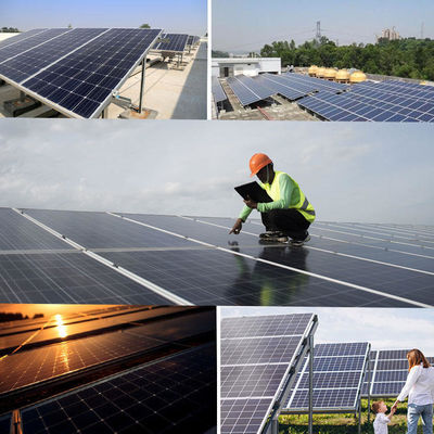 Cuadro de aleación de aluminio anodizado de 600W Bifacial JAsolar paneles solares para el sistema de red