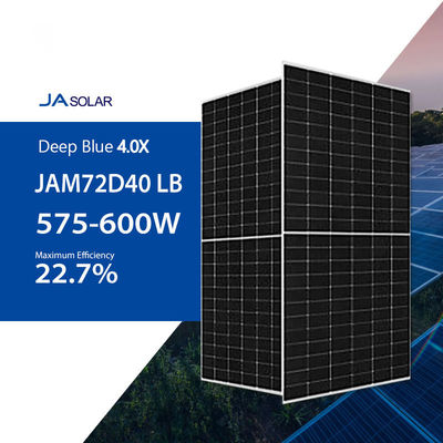 Cuadro de aleación de aluminio anodizado 22,5% Eficiencia del panel N Tipo 575w a 600w Panel solar