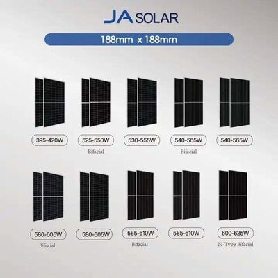Cuadro de aleación de aluminio anodizado 22,5% Eficiencia del panel N Tipo 575w a 600w Panel solar