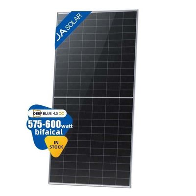 Modulo fotovoltaico bifacial tipo N de vidrio de 2.0 mm 575W 590W 600W para instalación en techo