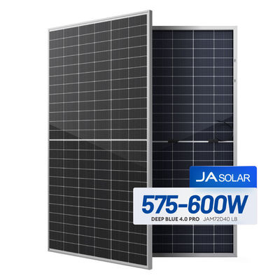 Panel solar bificial de 600W con doble vidrio de 2,0 mm y certificado IEC ISO TUV