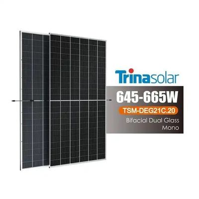 Trina Solar Todo Negro 440w 450w 460w Cristal único 450w 550w Panel solar 320w Spot doméstico