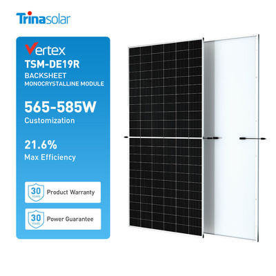 Panel solar de alta energía Trina Vertex DE19R 565W 570W 575W 580W 585W para proyectos solares