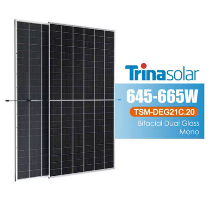 Los paneles solares Trina DE19R 570/575/580W Tipo de media célula y con conector compatible con MC