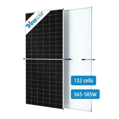 565W 570W 575W 580W 585W Módulos solares fotovoltaicos de corte medio con marco de aleación de aluminio anodizado