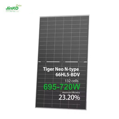 Jinko N Tipo Tigre 700W 710W 720W Mono Nivel 1 paneles solares para el hogar de electricidad monocristalina