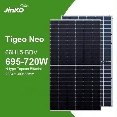 Modulo fotovoltaico Topcon de tipo N comercial 720W 715W 710W 705W 700W Jinko Modulo solar Tiger Neo