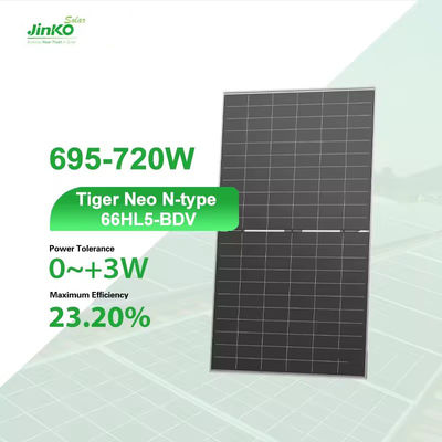 700W 710W 720W N Tipo de paneles solares monocristalinos con recubrimiento antirreflejo Jinko