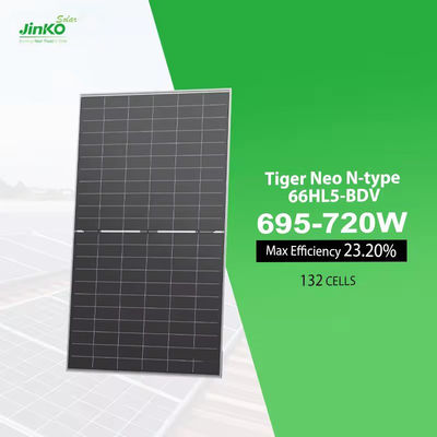 Panel solar bifacial de tipo 66HL5-BDV de clase C de la CEI Tiger Neo 695W 700W 705W 710W 715W 720W