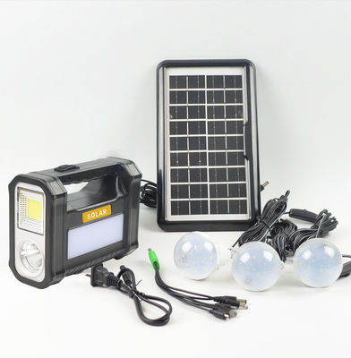 Venta caliente Batería generador solar Sistema de iluminación Kit de acampada al aire libre Pesca Cortes de energía para el hogar Fuente de alimentación de emergencia