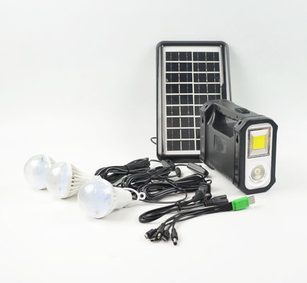 Venta caliente Batería generador solar Sistema de iluminación Kit de acampada al aire libre Pesca Cortes de energía para el hogar Fuente de alimentación de emergencia