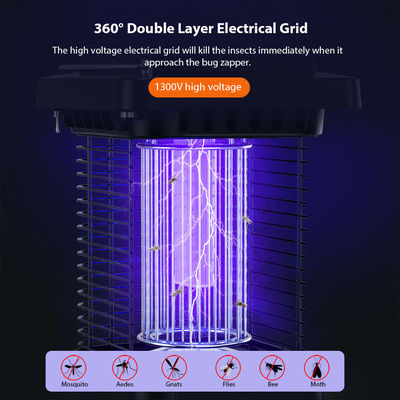 ABS Shell Solar Mosquito Bug Zapper Luz Zapper solar recargable para insectos