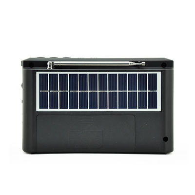 Radio con energía solar recargable multifunción AM FM Radio Música con linterna LED