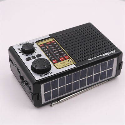 Radio portátil con energía solar 2W con altavoz y luz LED