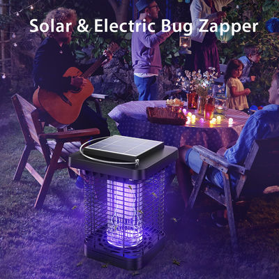 Lámpara solar anti mosquitos retráctil al agua Lámpara solar anti-choque para insectos