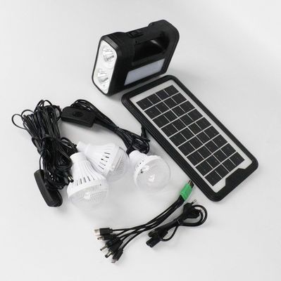 Kit de iluminación solar compacto fuera de la red con bombilla LED