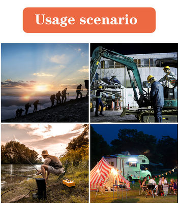 Sistema de iluminación solar fuera de la red Kit de iluminación solar recargable 28.8w