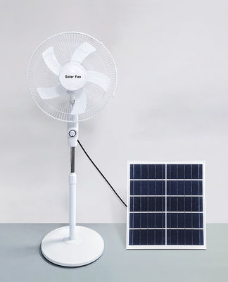 Ventilador de pie recargable solar de 16/18 pulgadas personalizado 20W/30W 5 hojas