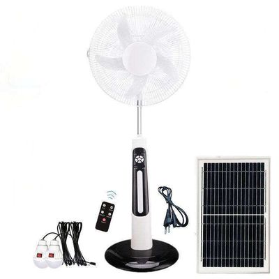 Ventilador solar de 18 pulgadas recargable para el hogar