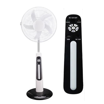 Alta eficiencia para el hogar con ventilador solar recargable Altura ajustable Ajuste de ángulo ancho