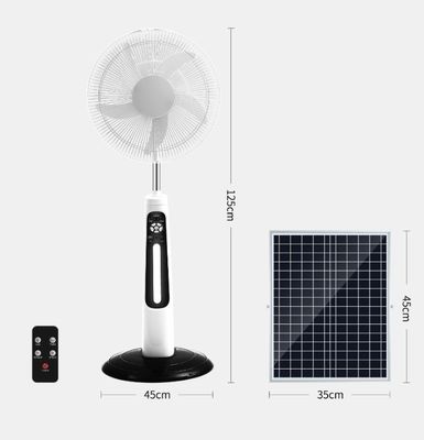 Alta eficiencia para el hogar con ventilador solar recargable Altura ajustable Ajuste de ángulo ancho
