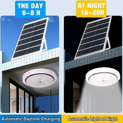 Luces de techo solares interiores para el hogar inteligente, modernas, lámpara de techo solar de 3 colores