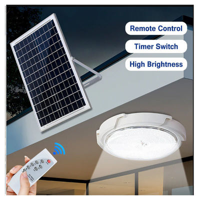 Ip65 Moderna luz solar de techo montada en la superficie Iluminación solar interior